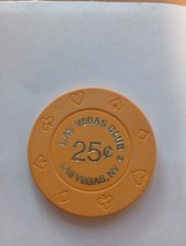 Casinochip $0,25 von 1996, Las Vegas Club  closed 2015