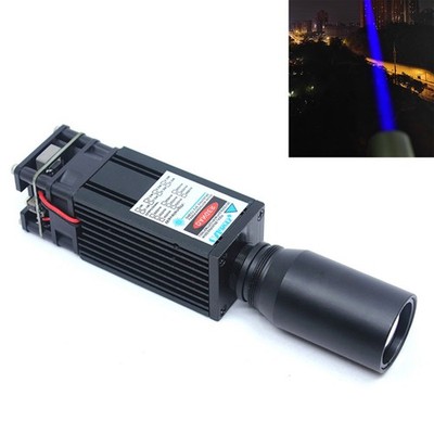 450nm 10W 12V Blue Thick Beam Laser Module, Supporting PWM and TTL Modulation