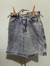 Vintage 80s Denim Jean Skirt Sz 11