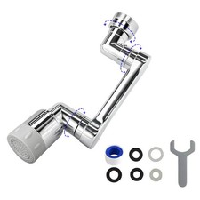 1080 2 Mode Faucet Extender, Heavy Duty Rotating Sink Extension, Universal S...