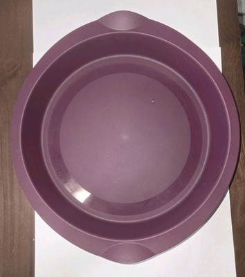 Tupperware Silicone  Round Form Royal Purple Amethyst Cakes Baking Mold