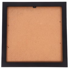 Black Wooden Vinyl Record Frame Wall Mount Display for Albums and Record Covers