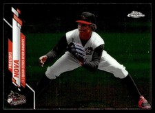 2020 Topps Pro Debut Chrome Freudis Nova Rookie Quad Cities River Bandits