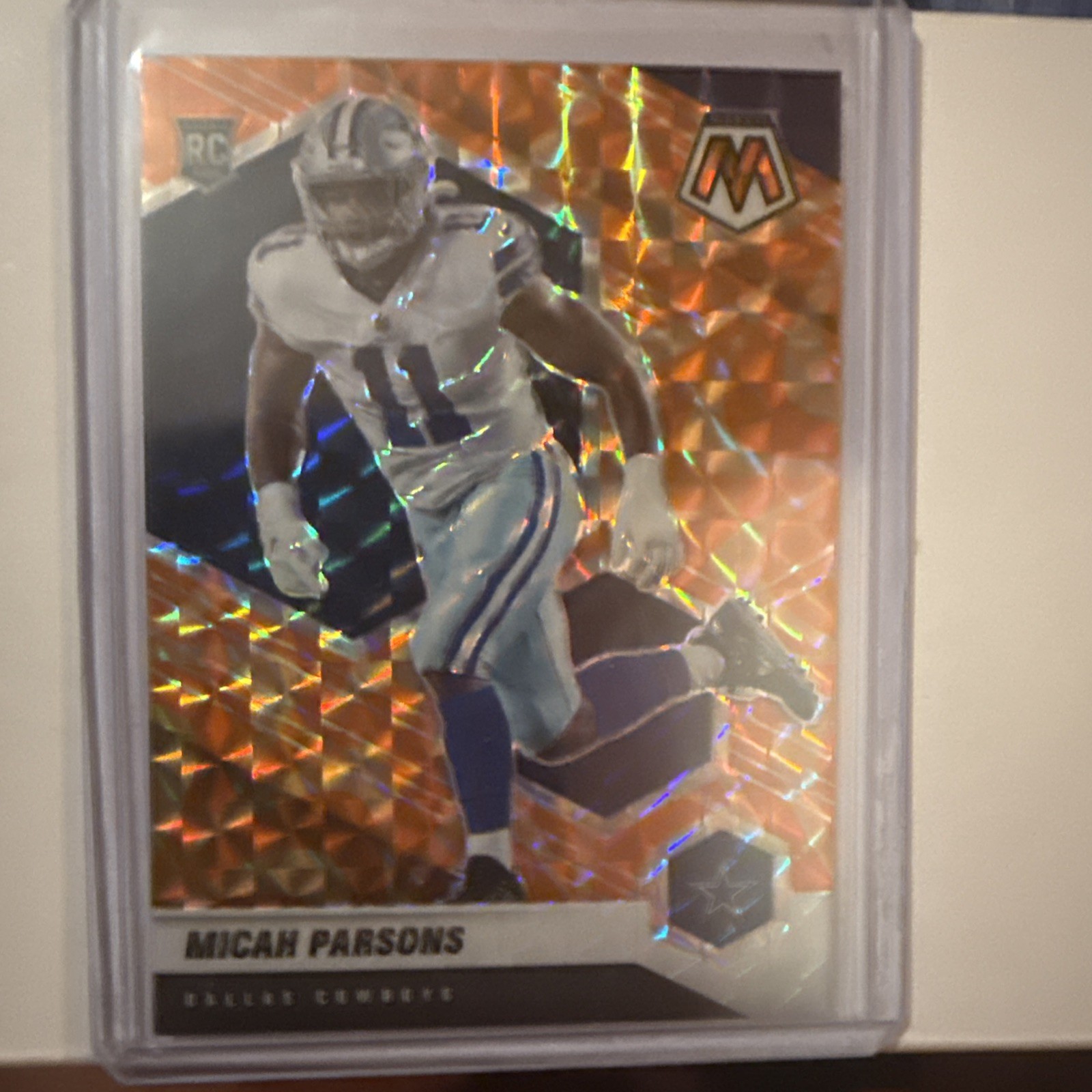 2021 Panini Mosaic - Rookies Micah Parsons #362 Mosaic Reactive Orange Prizm...