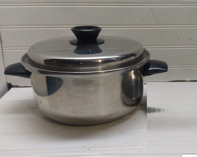 Kitchen Craft/Queen Multi-Core 4 Qt Dutch Oven Stainless Stockpot Frying Pan Lid