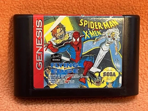 Spider-Man X-Men Arcade's Revenge Sega Genesis Original Authentic Game