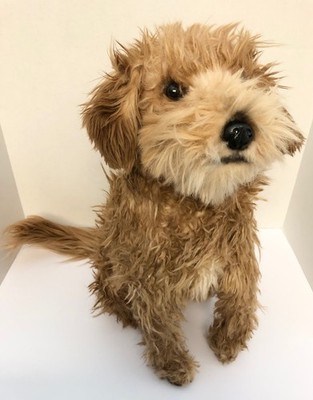 *Large* Cuddle Clones MUTT Dog Benji Lookalike 19'' Plush Coco Brown Sitting