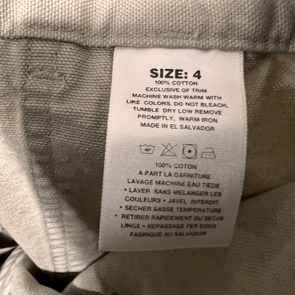 Pantalones Cortos De Colección Patagonia Stand Up Para Mujer 4Beige Lona Parche Bolsillo Escalada Caminata 57125 Foto 3 de 4