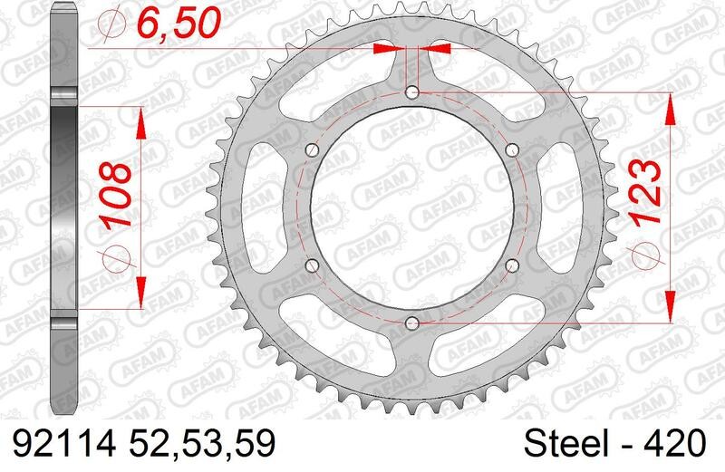 Pignon acier AFAM 92114 pas 420 idéal pour sécuriser vos trajets quotidiens en moto