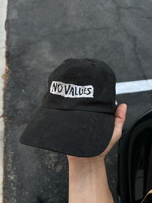 Pomona California No Values Strapback Hat Punk Grunge Adjustable Black Cap