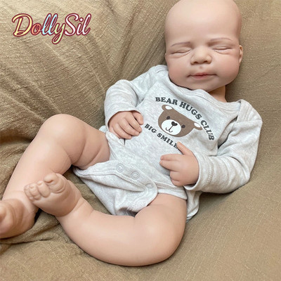 DollySil Reborn Baby Dolls Silicone Full Body Waterproof Realistic Newborn Baby