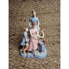 New ListingBeautiful Family W/Children, New Baby & Dog 10" Porcelain Figurine Lladro Style