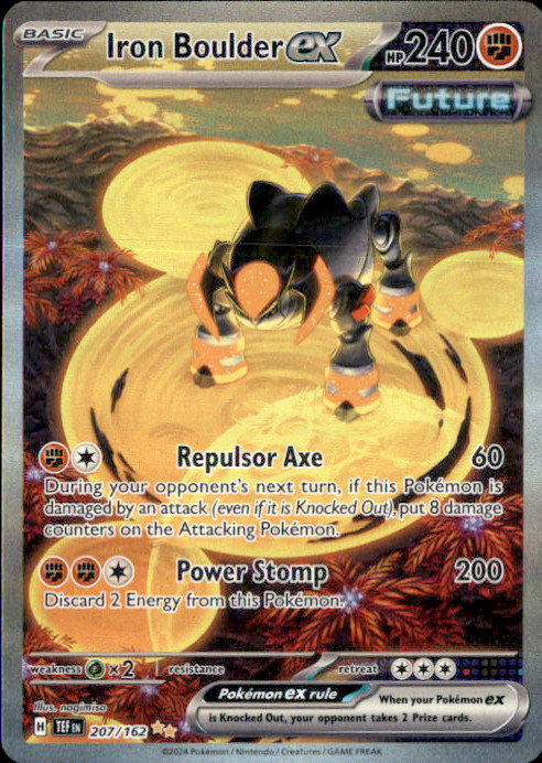 Iron Boulder ex Holo Special Illustration Rare SV05: Temporal Forces 207/162 NM