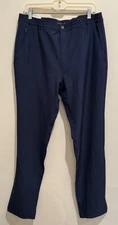 Marc New York Men's Commuter Pant Blue Size 36 x 34 Stretch Waist Casual