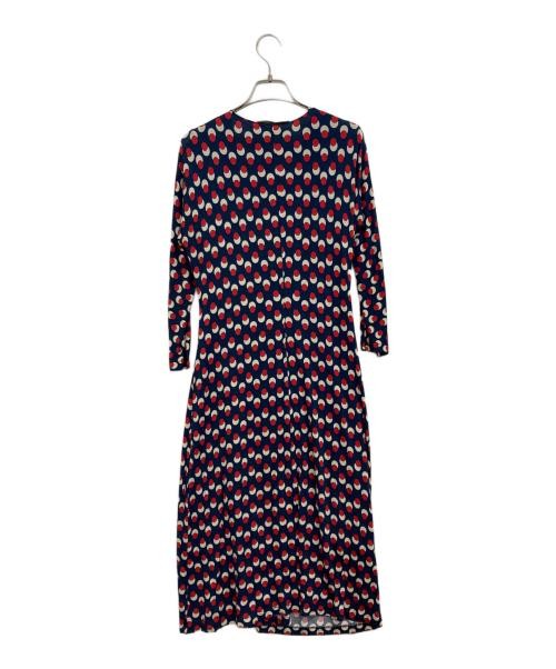 Max Mara Studio All-over dress Navy× Red 66211370700 | eBay