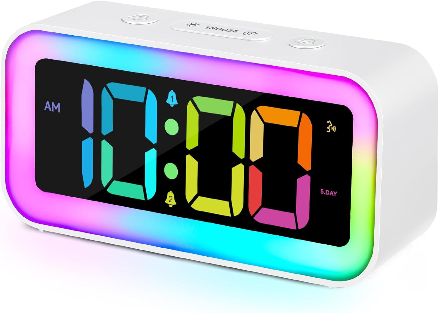 For Bedrooms With Dynamic Rgb Night Light,heavy Sleepers Adu