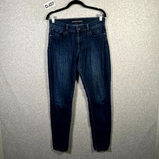 Express Jeans Womens 4R Blue Denim Cotton Pockets Dark Wash Mid Rise Legging