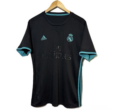 Adidas FC Real Madrid 2017/2018 Away Jersey Teal Black Size XL Mens