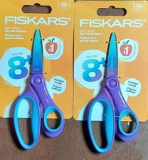 Two Pair Of Fiskars Softgrip Big Kids 6 Inch Scissors for Ages 8  F1 