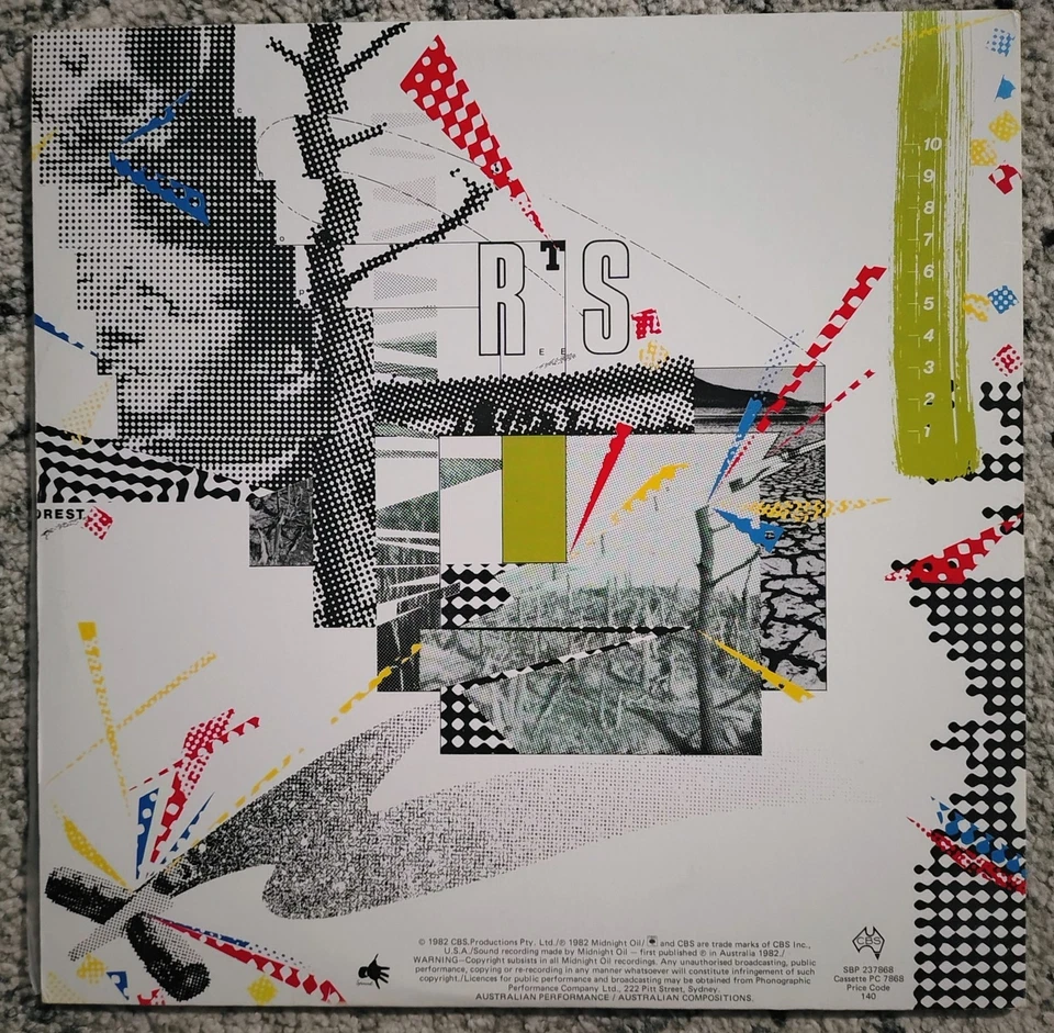 Midnight Oil- 10,9,8,7,6,5,4,3,2,1 VINYL LP, Gatefold (1982) AU Orig. Press NM - Image 2 of 4