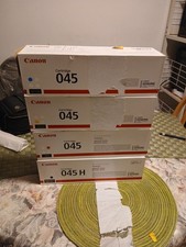Full Set Canon 045H Brand New Toner Cartridges Blk/Y/C/M 1 High Yield Total 4