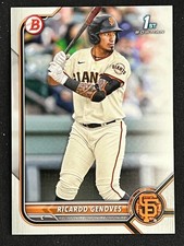 4 Card Lot Ricardo Genoves 2022 Bowman Prospects BP-60 San Francisco Giants