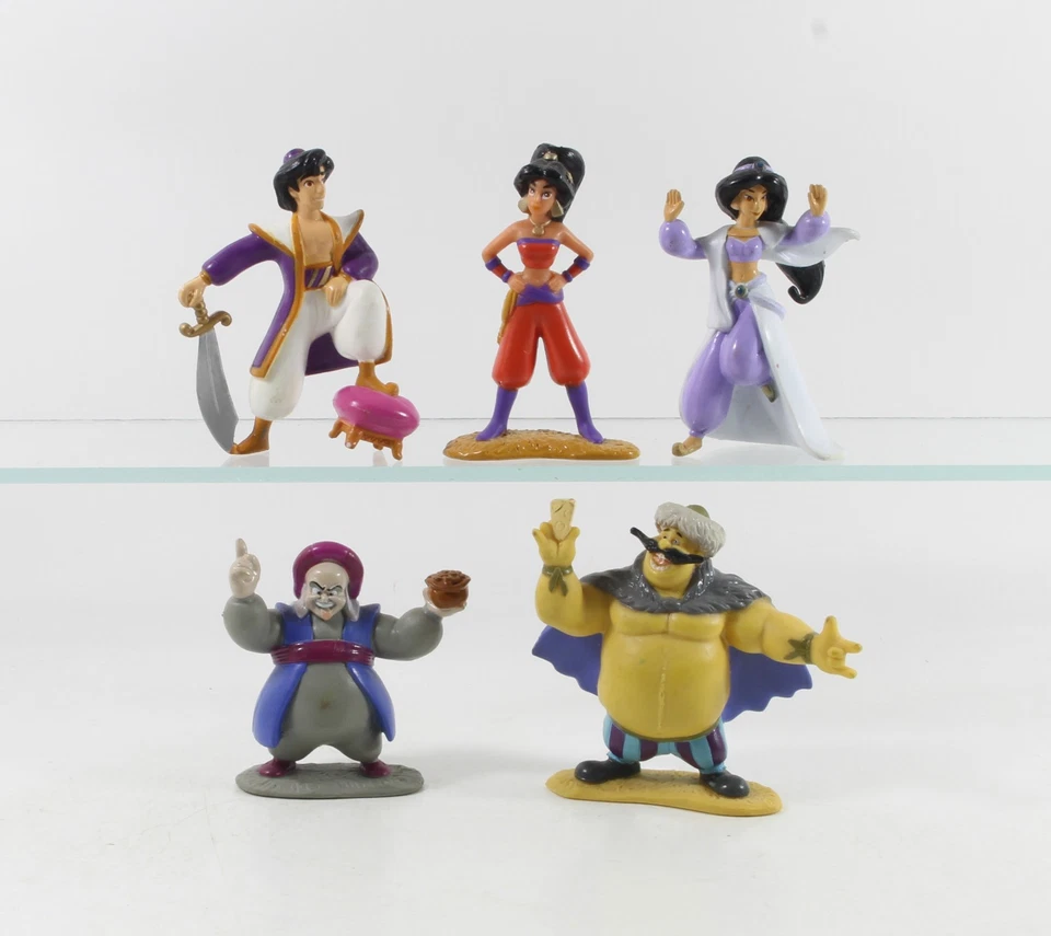 Aladdin & Jasmin === Walt Disney 5 x Figuren Mattel 2. Serie