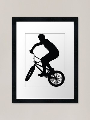 BMX Stunt Performer Gerahmter Kunstdruck Gerahmtes Wandbild Poster Leinwanddruck Bild