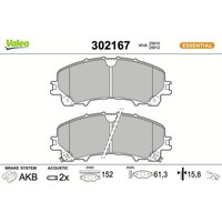 Valeo 302167 Bremsbelagsatz FüR Renault Koleos I Hc Bremse BremsbeläGe