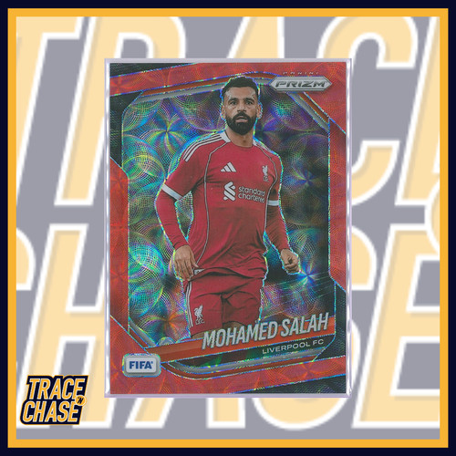 2025-26 Panini Prizm FIFA Soccer Mohamed Salah Choice Red Prizm 56/88 #93