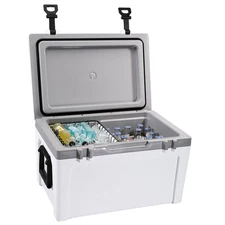 Hard Cooler Insulated Portable Cooler 52 Quart 50-Can Capacity Ice Chest