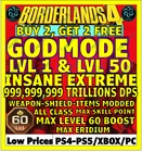 🔥BORDERLANDS 4✨WEAPONS MODDED LEVEL 1 ONE GEAR MODDED ✴️ GODMODE ✅PC-PS-XBOX✨UP