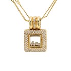 Vintage Diamond Necklace Natural Diamonds 18k Solid Gold — photo 1