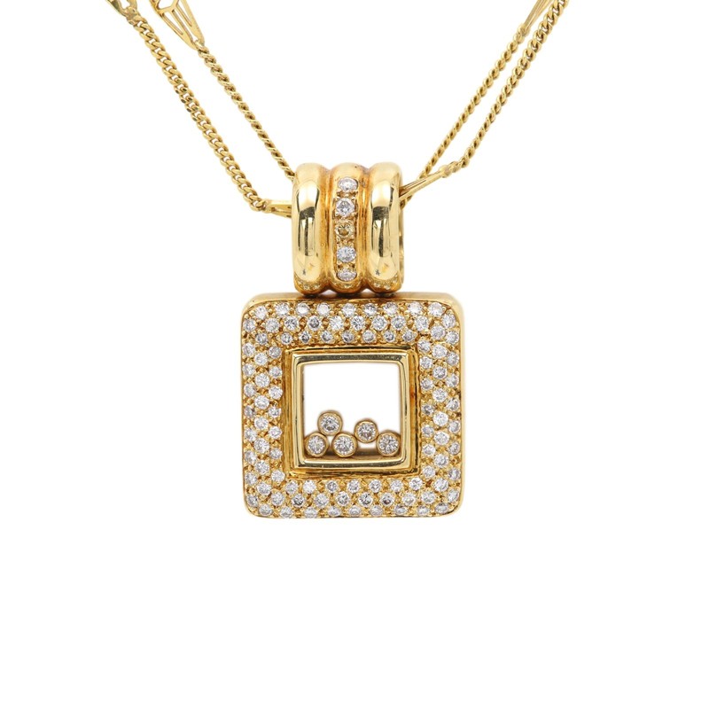 Vintage Diamond Necklace Natural Diamonds 18k Solid Gold