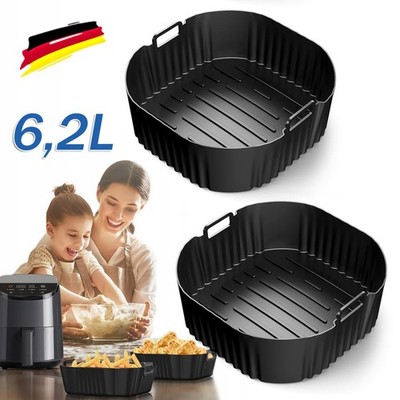 2x Airfryer Zubehör Silikonform Für Heißluftfritteuse Silikoneinsatz Air Fryer