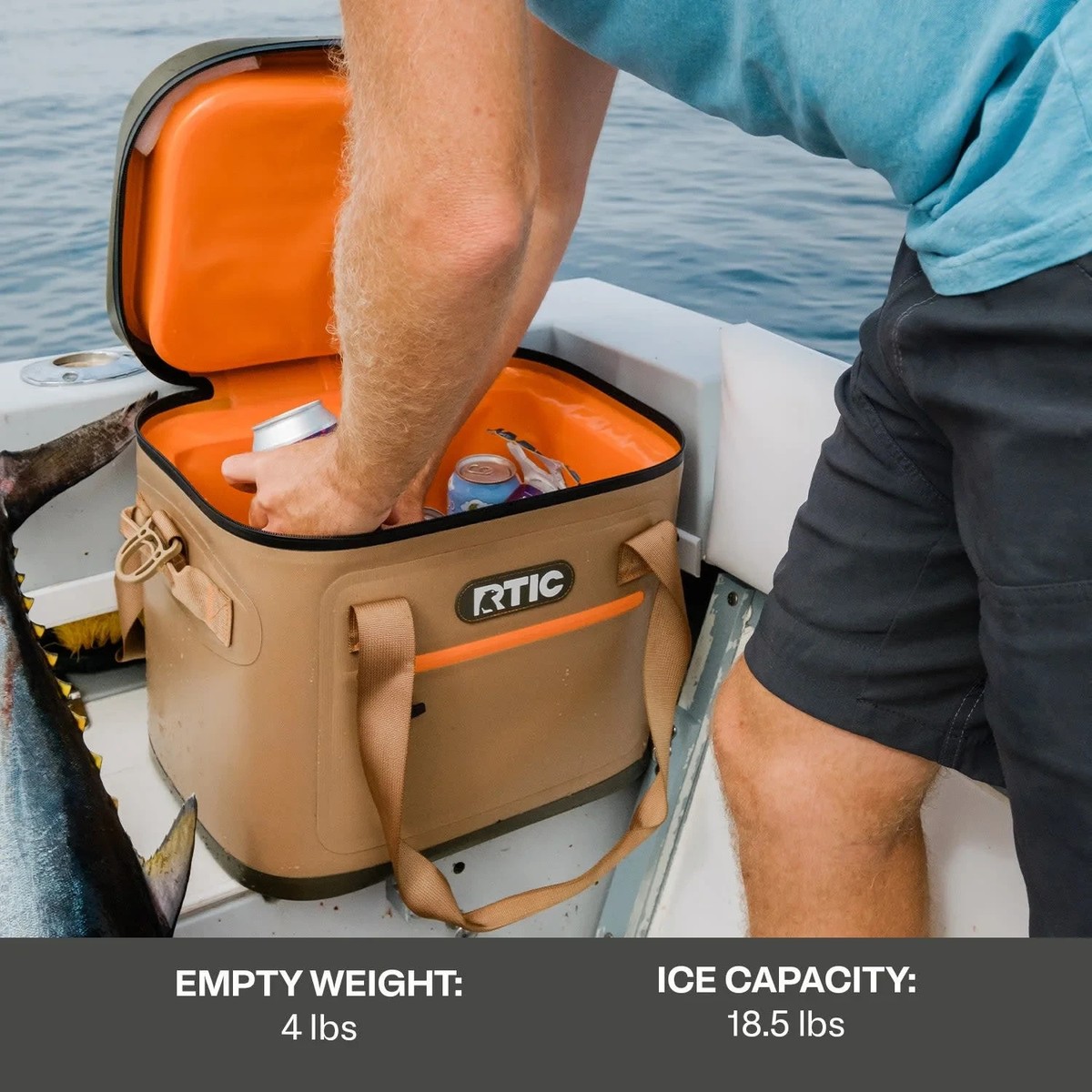 RTIC-30 Can Ultra-Tough Soft Cooler, 20 Qt, Leakproof, Waterproof