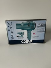 Conair 1875W Cord Keeper Hair Dryer with Folding Handle and Retractable Cord
