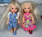 2 Vintage Kelly Barbie Dolls Barbies Little Sister Mattel