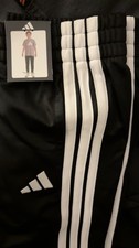 Adidas Youth Jogger Medium Black Size M 10/12 NWT