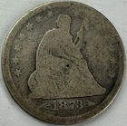 1873 Arrows Seated Liberty Quarter Exact Coin Imaged #SL400
