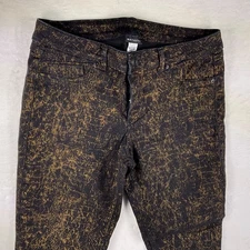 Metaphor 12 Stretch 5 pocket style pants black with gold sparkle A0103