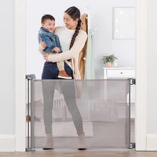 Extra Wide Retractable Baby Gate, Award Winning Brand, Expands up to 50" Wide, E
