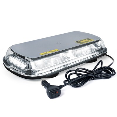 Xprite White 44 LEDs Rooftop Strobe Light Bar for Truck 17'' Crystal Beacon lamps