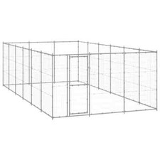 NNEVL Outdoor Dog Kennel Galvanised Steel 21.78 m 