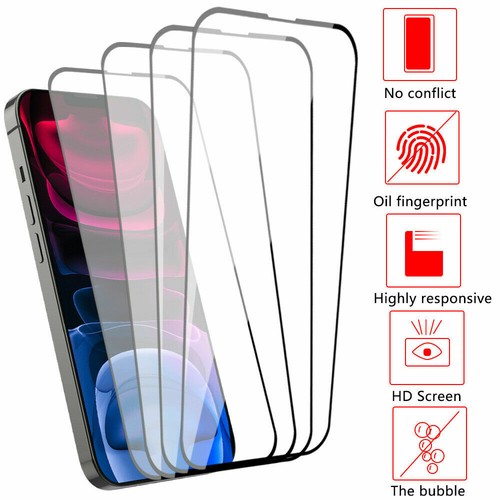 For iPhone 13 Pro Max 12 11 Pro Mini XR XS Max Tempered GLASS Screen Protector - 第 1/11 張圖片