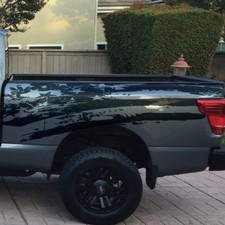 American Flag Side Bed Pickup Distressed Grunge Truck Car Vinyl Decal Graphic