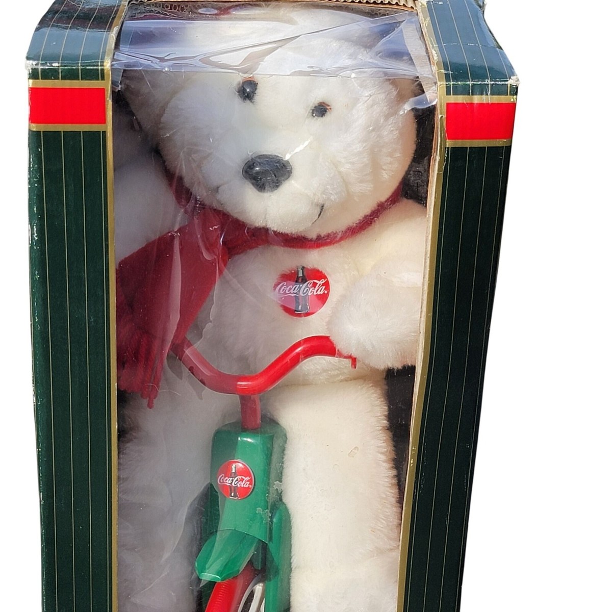 Coca-Cola Animation Collection Polar Bear On Tricycle Plush In