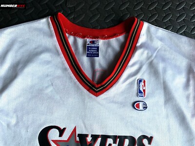 Vintage Allen Iverson #3 Philadelphia 76ers Sixers Champion Jersey