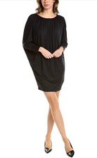 Velvet by Graham & Spencer Women's Hollie Batwing Sleeve Mini Dress Size S Black