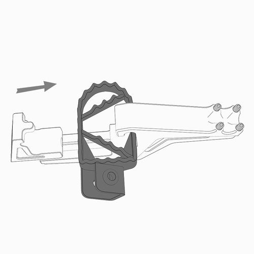 Motorcycle Front Passenger Footpegs Extensions For Honda CRF450X 2019-2025 - Picture 3 of 10
